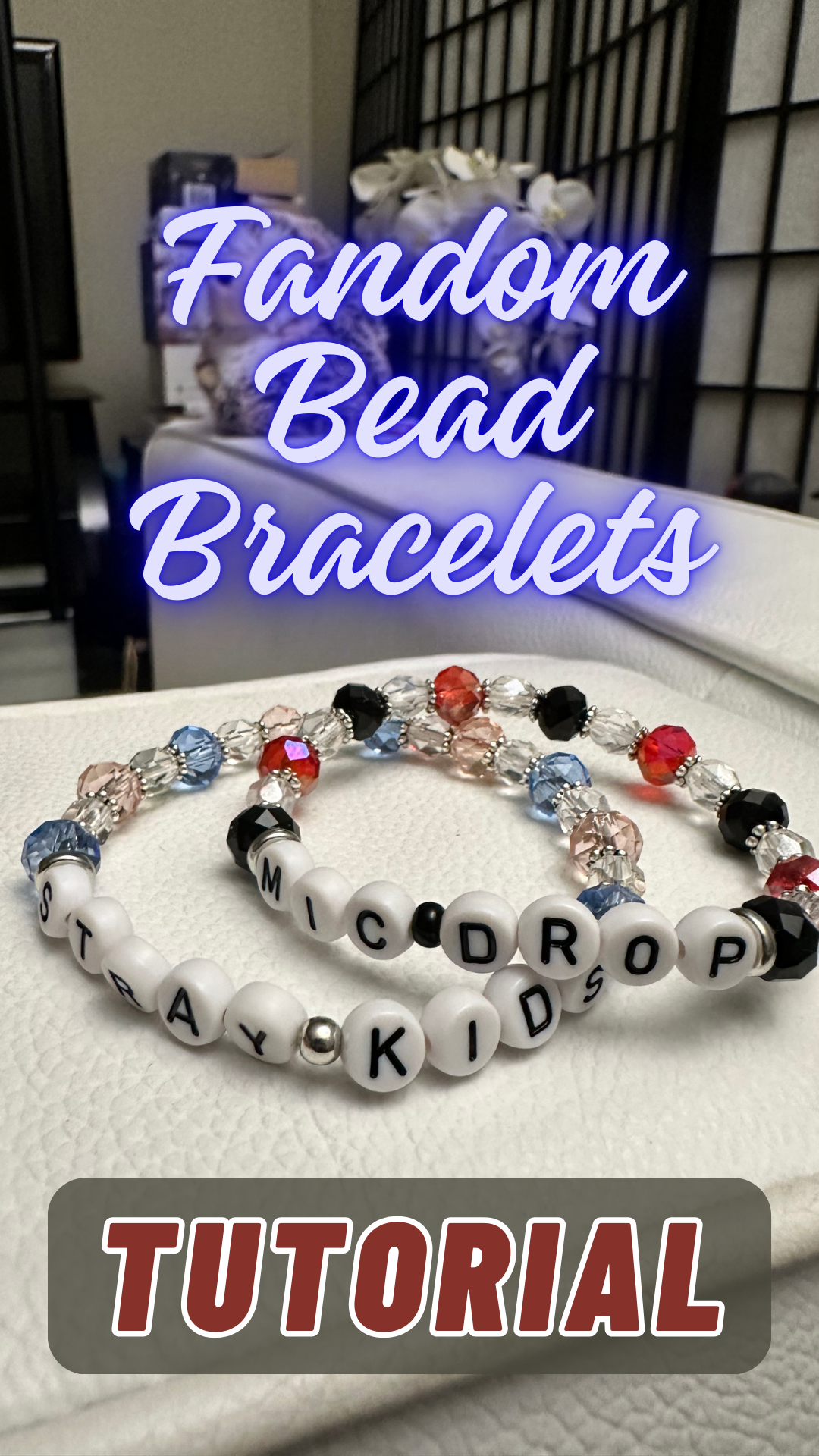 Short Tutorial: Fandom friendship bracelets using beads.